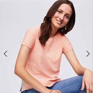 LOFT Peach Sweater Tee